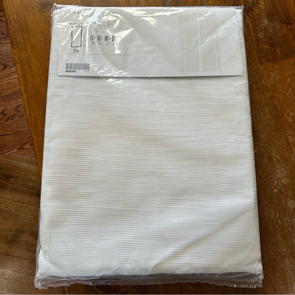 IKEA Other - IKEA Gjertrud‎ sheer white curtains 57” x 118” x 2 polyester NEW